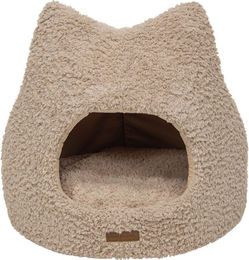 Animal Boulevard Curl Plush Iglu Katzenhöhle aus Plüsch in Beige – Bild 1 von 1