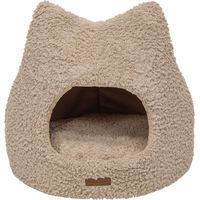 Produktbild von Animal Boulevard Curl Plush Iglu Katzenhöhle aus Plüsch in Beige