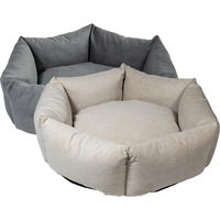 Produktbild von Animal Boulevard Hexagon Hundekorb aus Cord in Aschgrau XL