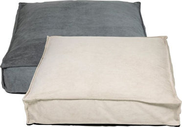 Animal Boulevard Square Orthopädisches Hundebett aus Cord in Grau Größe L – Bild 1 von 3