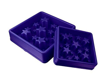 Animal Care Eat Slow Live Longer Anti-Schlingnapf Star für Hunde Blau Kunststoff 20 x 20 cm – Bild 1 von 7