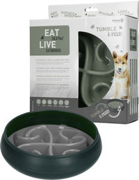 Animal Care Eat Slow Live Longer Tumble Feeder Slow Feeder für Hunde Grau – Bild 1 von 7