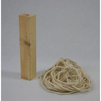 Produktbild von animal-design Kratzsäule Ersatzstamm aus Vollholz und Sisal für Katzenbäume, 30 cm Länge, 7 x 7 cm Holmstärke, 8 mm Seilstärke, Beige