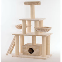 Produktbild von animal-design XXL Katzen-Kratzbaum HULK für große Katzen aus Holz und Plüsch beige