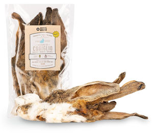 Animal House Natürlicher Barf Hundesnack Kaninchenohren mit Fell getreidefrei – Bild 1 von 1