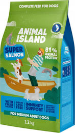 Animal Island Premium Hundetrockenfutter Adult Getreidefrei mit Lachs Kabeljau und Scholle 12kg – Bild 1 von 1