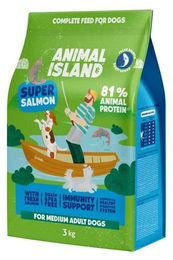 Animal Island Superlachs Hundefutter für Adult mit Lachs zur Unterstützung von Haut, Fell und Immunsystem 3 kg – Bild 1 von 1