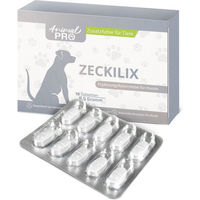 Produktbild von Animal Pro Zeckilix Tabletten für Hunde zur natürlichen Zeckenprävention