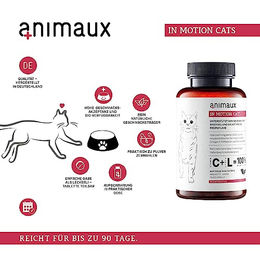 animaux In Motion Cats Gelenktabletten für Katzen mit Teufelskralle Ginkgo und Hagebutte 90 Stück – Bild 1 von 5