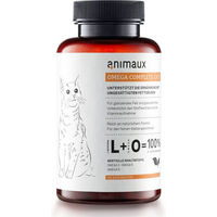 Produktbild von animaux Omega Complete Cats Kautabletten für Katzen mit Lachsöl und Omega 3, 6 & 9 zur Unterstützung von Haut, Fell, Gelenken und Herz-Kreislauf-System 120 Stück