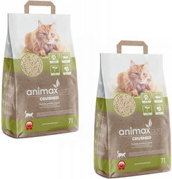 Animax Katzenstreu aus zerkleinerter Holzstreu klumpend 2x 20l – Bild 1 von 3