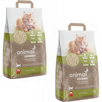 Produktbild von Animax Katzenstreu aus zerkleinerter Holzstreu klumpend 2x 20l