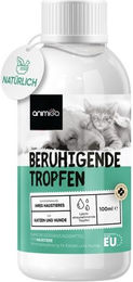 Produktbild von Animigo Beruhigungstropfen für Hund und Katze 100ml Natürliches Calming Aid - 100 ml