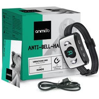 Produktbild von Animigo Erziehungshalsband Anti-Bell Halsband für Hunde ab 3,5kg mit Vibration und USB-Ladefunktion aus schwarzem Nylon