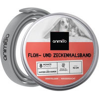 Produktbild von Animigo Floh- und Zeckenhalsband für Katzen und Hunde mit 8 Monaten Schutz wasserfest für alle Größen