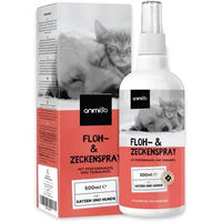 Produktbild von animigo Floh- und Zeckenschutz Spray mit Pfefferminz und Rizinusöl für Hunde und Katzen sowie Wohnung und Möbel 500ml - 500 ml