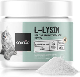 Animigo L-Lysin Nahrungsergänzung für Katzen zur Immunstärkung 250g Pulver - 250 g – Bild 1 von 6