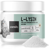 Produktbild von Animigo L-Lysin Nahrungsergänzung für Katzen zur Immunstärkung 250g Pulver - 250 g