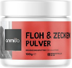 Produktbild von Animigo Zecken- und Flohschutz Pulver für Hund und Katze 100g - 100 g