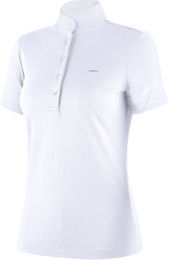 Produktbild von Animo Basilea Turniershirt Damen Reitshirt Polyamid Silber Blau Weiß