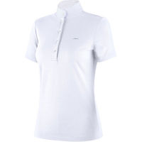 Produktbild von Animo Basilea Turniershirt Damen Reitshirt Polyamid Silber Blau Weiß