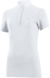 Produktbild von Animo Betta Turniershirt Reitshirt für Mädchen in Weiß-Silber Größe 152