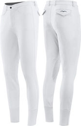 Animo Molo Kniegrip Reithose für Herren aus Polyamid wasserabweisend in Grau und Weiß – Bild 1 von 2