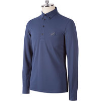 Produktbild von Animo Poloshirt Herren Azio HW 21 Turniershirt Oltremare Blau Größe 46