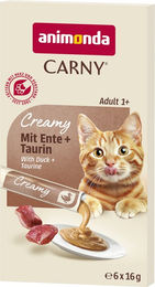 animonda Carny Adult Creamy Katzenfutter Ente & Fisch 6 x 16 g – Bild 1 von 1