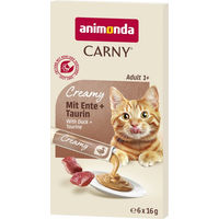 Produktbild von animonda Carny Adult Creamy Katzenfutter Ente & Fisch 6 x 16 g