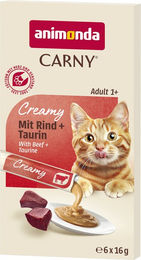animonda Carny Adult Creamy Katzenfutter Rind 6 x 16 g – Bild 1 von 1