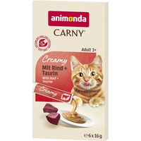 Produktbild von animonda Carny Adult Creamy Katzenfutter Rind 6 x 16 g