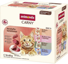 Animonda Carny Adult Hundefutter Herzhafte Variante Mixpaket 16x85g – Bild 1 von 2