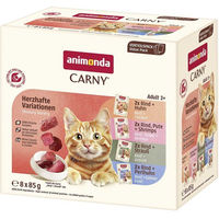 Produktbild von Animonda Carny Adult Hundefutter Herzhafte Variante Mixpaket 16x85g