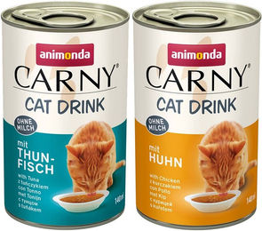 Produktbild von Animonda Carny Adult Katzen Nassfutter Drink Mixpack mit Huhn und Thunfisch 24x140ml