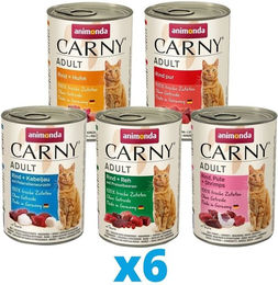 Produktbild von Animonda Carny Adult Katzen Nassfutter Mixpaket 30 x 400 g getreidefrei