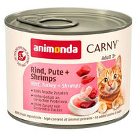 Produktbild von Animonda Carny Adult Katzen Nassfutter Stückchen in Sauce Rind Pute Garnele Getreidefrei 6 x 200 g - 6 x 200 g
