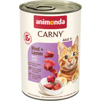 Produktbild von Animonda Carny Adult Katzenfutter Rind und Lamm Stückchen in Sauce getreidefrei 6 x 400 g - 6 x 400 g