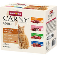 Produktbild von Animonda Carny Adult Katzennassfutter Herzhafte Variation Mixpack 8 x 85 g getreidefrei und ohne Zucker - 8 x 85 g