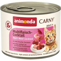 Produktbild von Animonda Carny Adult Multi-Fleischcocktail mit Rind Stückchen in Sauce 6x200g ohne Zucker