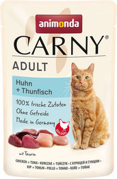 Produktbild von Animonda Carny Adult Nassfutter Huhn und Thunfisch 12x85g