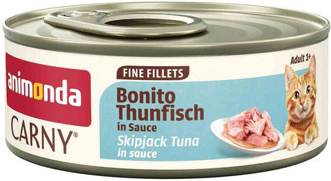 animonda Carny Bonito Thunfisch in Sauce Katzenfutter 24x60g – Bild 1 von 1