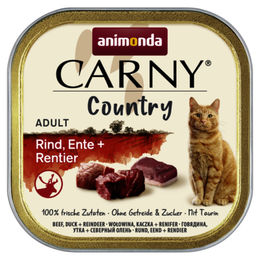 Produktbild von Animonda Carny Country Hundefutter Adult mit Rind, Ente und Rentier getreidefrei und ohne Zucker 32 x 100 g - 32 x 100 g