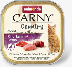 Animonda Carny Country Katzen Nassfutter Adult Rind Lamm und Fasan Getreidefrei 32 x 100 g - 32 x 100 g – Bild 1 von 6