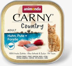 Animonda Carny Country Katzenfutter Adult Huhn Pute Forelle 32 x 100 g getreidefrei - 32 x 100 g – Bild 1 von 6