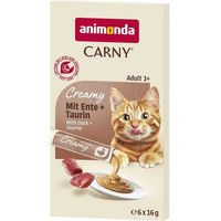 Produktbild von animonda Carny Creamy Adult Katzenfutter mit Ente und Taurin 11x6x16g