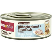 Produktbild von Animonda Carny Fine Filets Hühnchenbrust und Thunfisch in Sauce Katzen Nassfutter 12 x 60 g