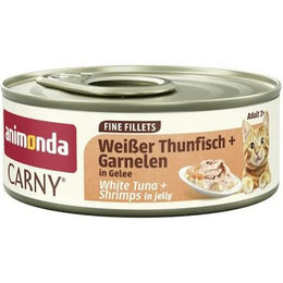 Animonda Carny Fine Filets Thunfisch und Garnele in Gelee Katzen Nassfutter 12 x 60 g – Bild 1 von 1