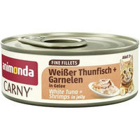 Produktbild von Animonda Carny Fine Filets Thunfisch und Garnele in Gelee Katzen Nassfutter 12 x 60 g