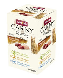 animonda Carny Heimatvielfalt Katzennassfutter Adult Monoprotein mit hohem Fleischanteil Huhn Forelle Gans 48 x 85 g – Bild 1 von 1
